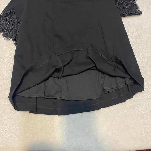 IMNYC Isaac Mizrah Black Ponte Lace Trim Professional Polished Career Dress M - Picture 13 of 13